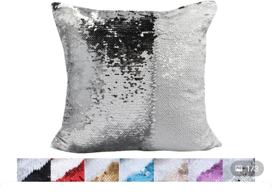 Reversible Sequin pillows