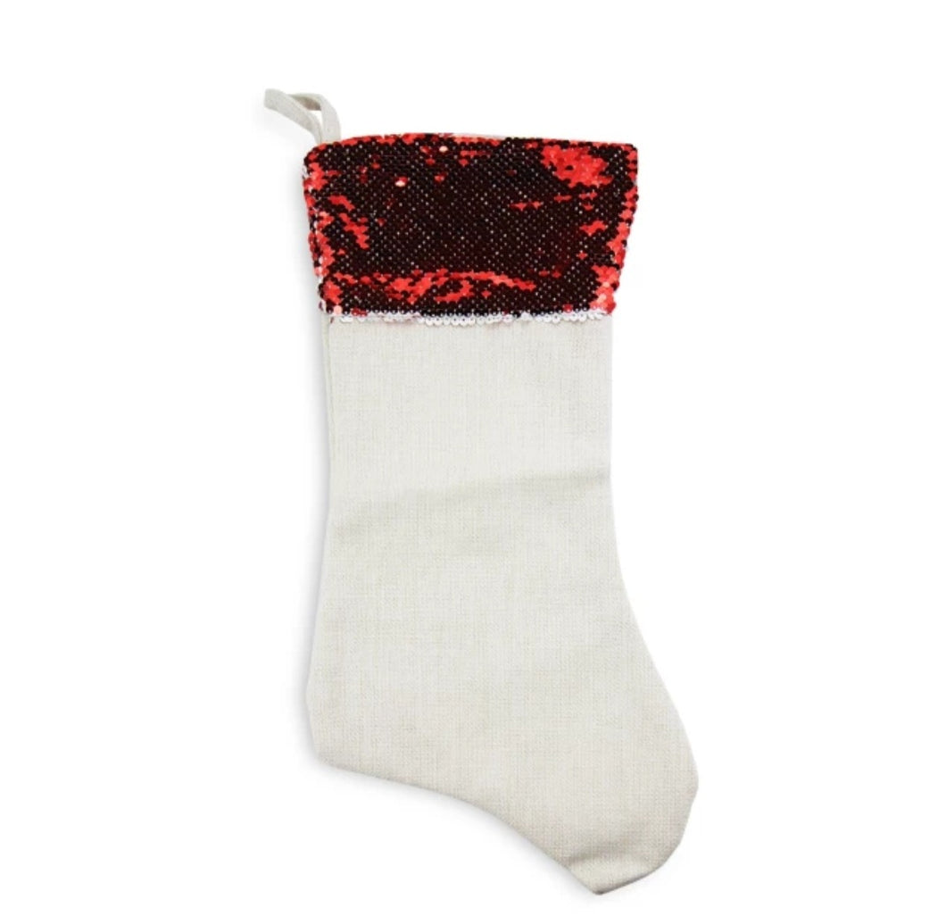 Linen sequin stocking